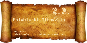 Malobiczki Mihaéla névjegykártya